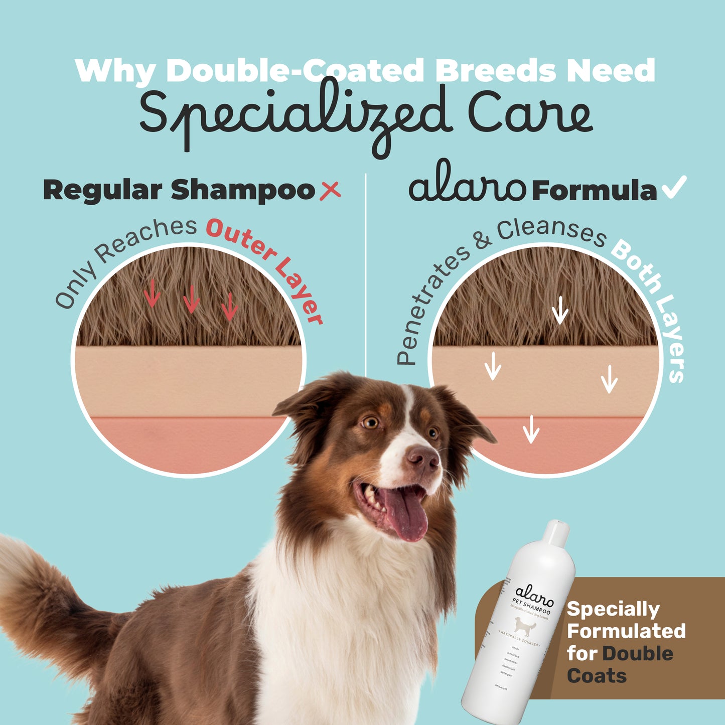 Pet Shampoo for Double Coated Dog Breeds