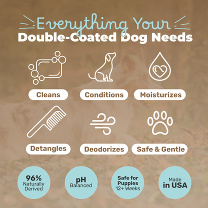 Pet Shampoo for Double Coated Dog Breeds