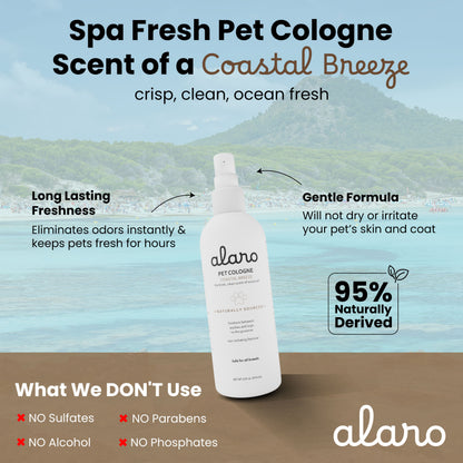 Pet Cologne for Dogs - Coastal Breeze Scent